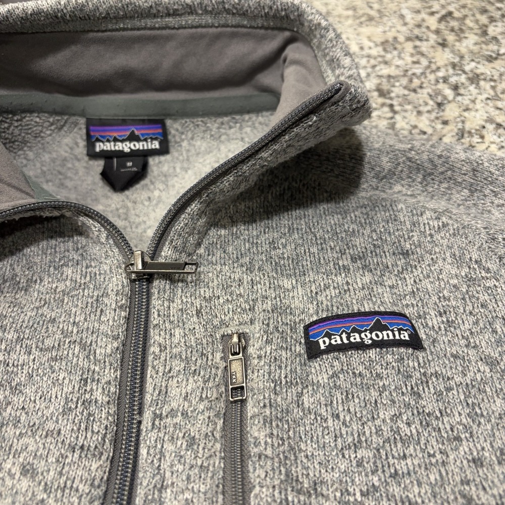 Patagonia Better Sweater Fleece Jacket Men's Medium Gray Full Zip Pullover